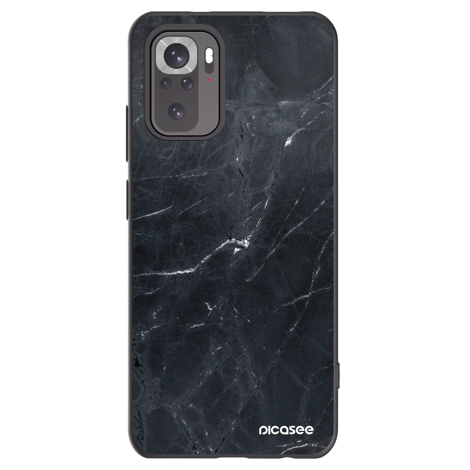 Picasee Xiaomi Redmi Note 11S 4G Hülle - Schwarzes Silikon - Black marble