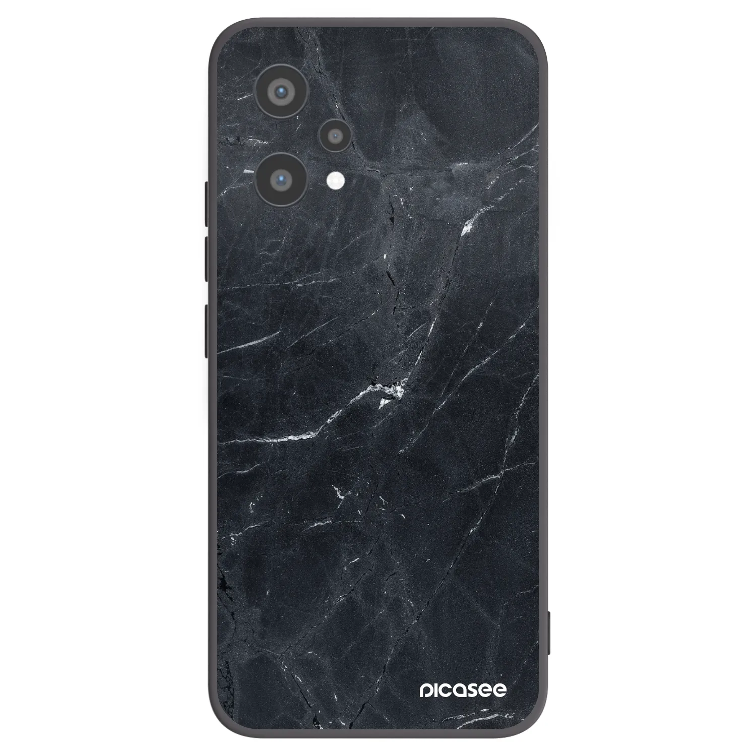 Picasee Realme 9 Pro 5G Hülle - Schwarzes Silikon - Black marble