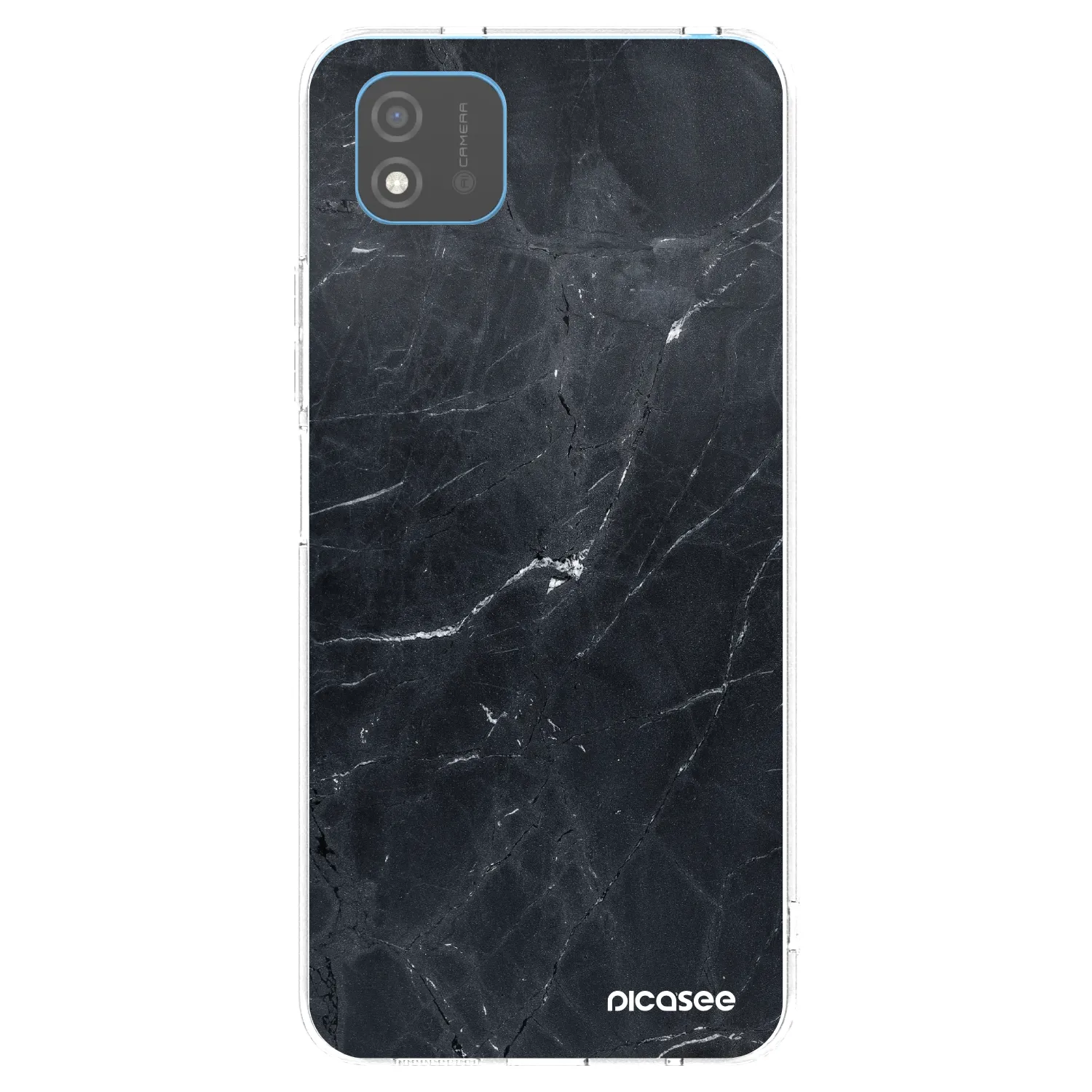 Picasee Realme C11 (2021) Hülle - Transparentes Silikon - Black marble