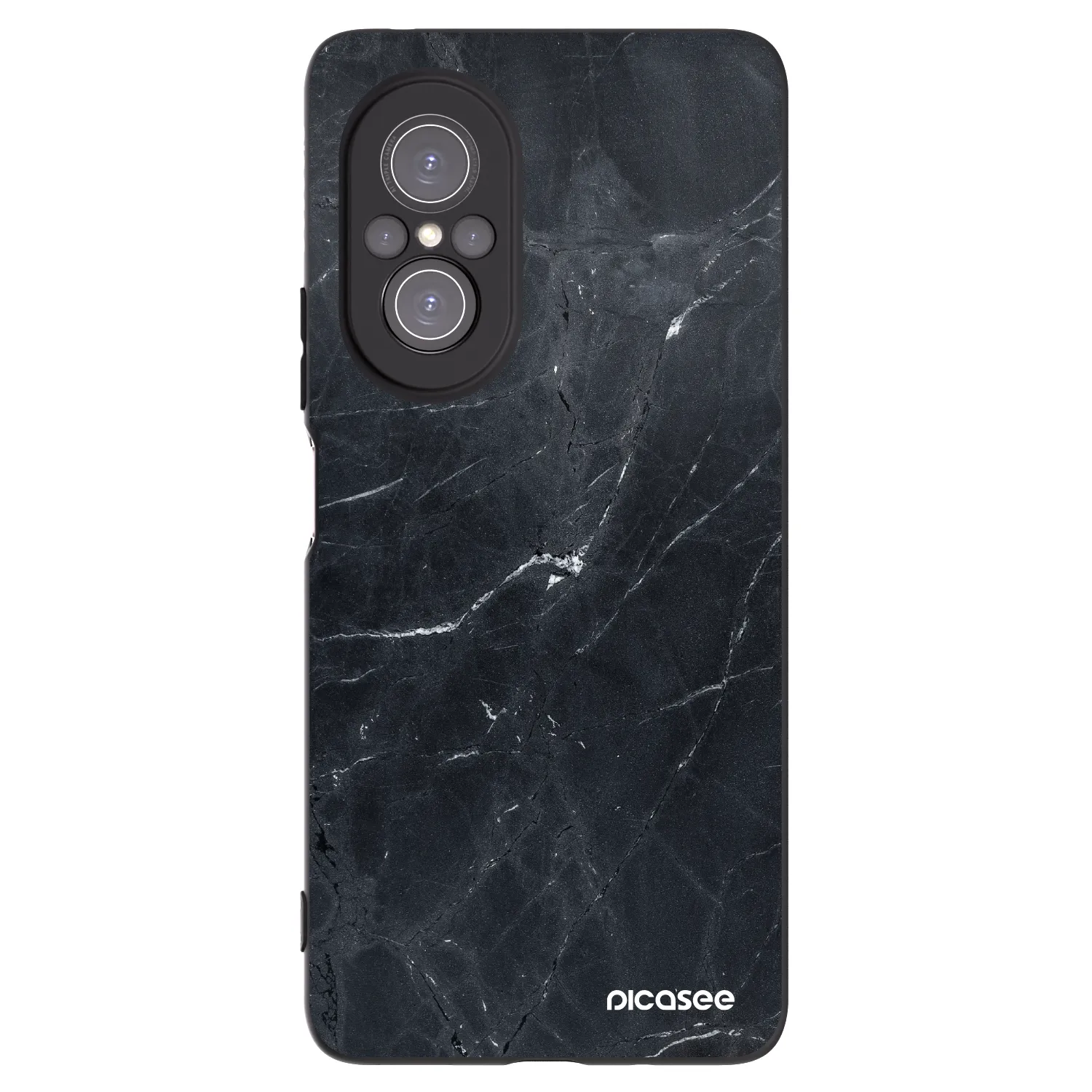 Picasee Huawei Nova 9 SE Hülle - Schwarzes Silikon - Black marble