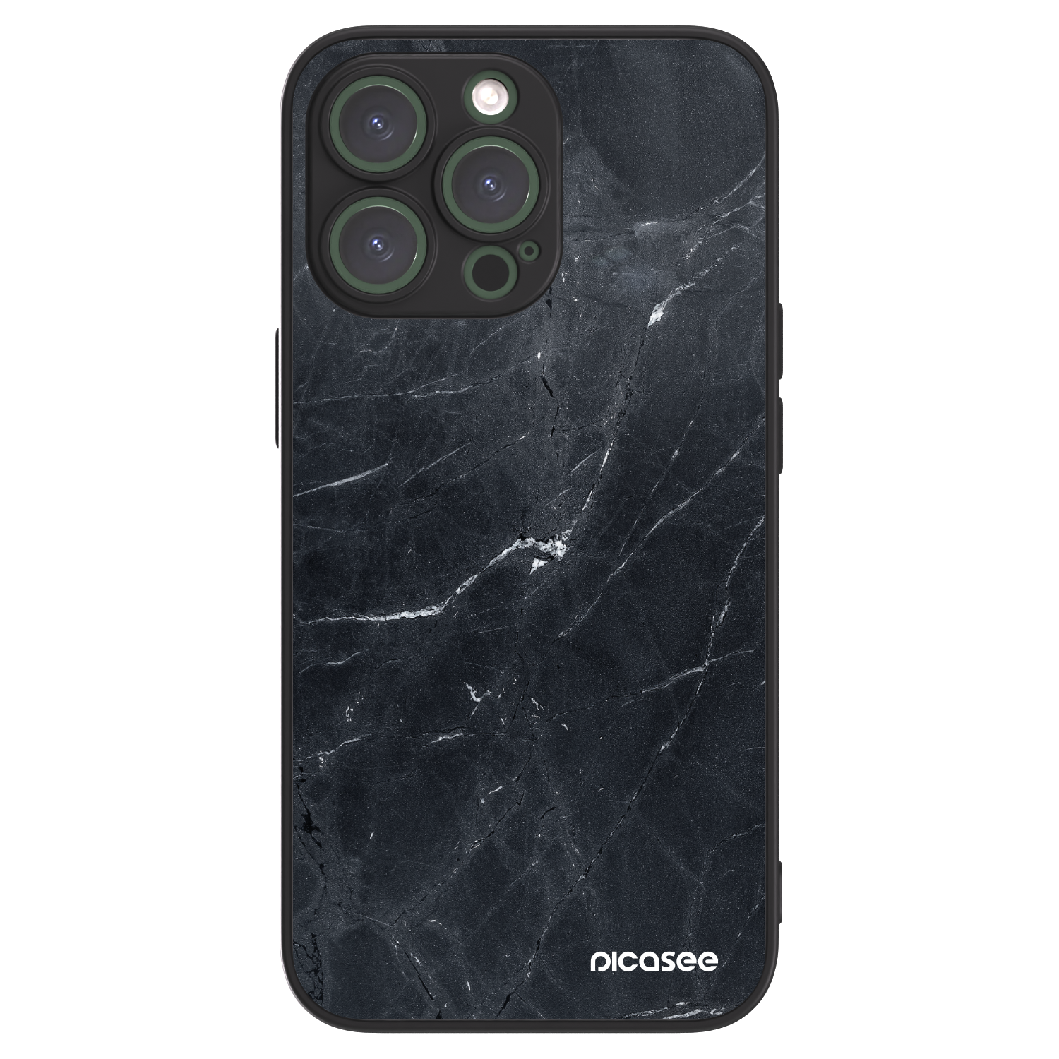 Picasee ULTIMATE CASE MagSafe für Apple iPhone 13 Pro - Black marble
