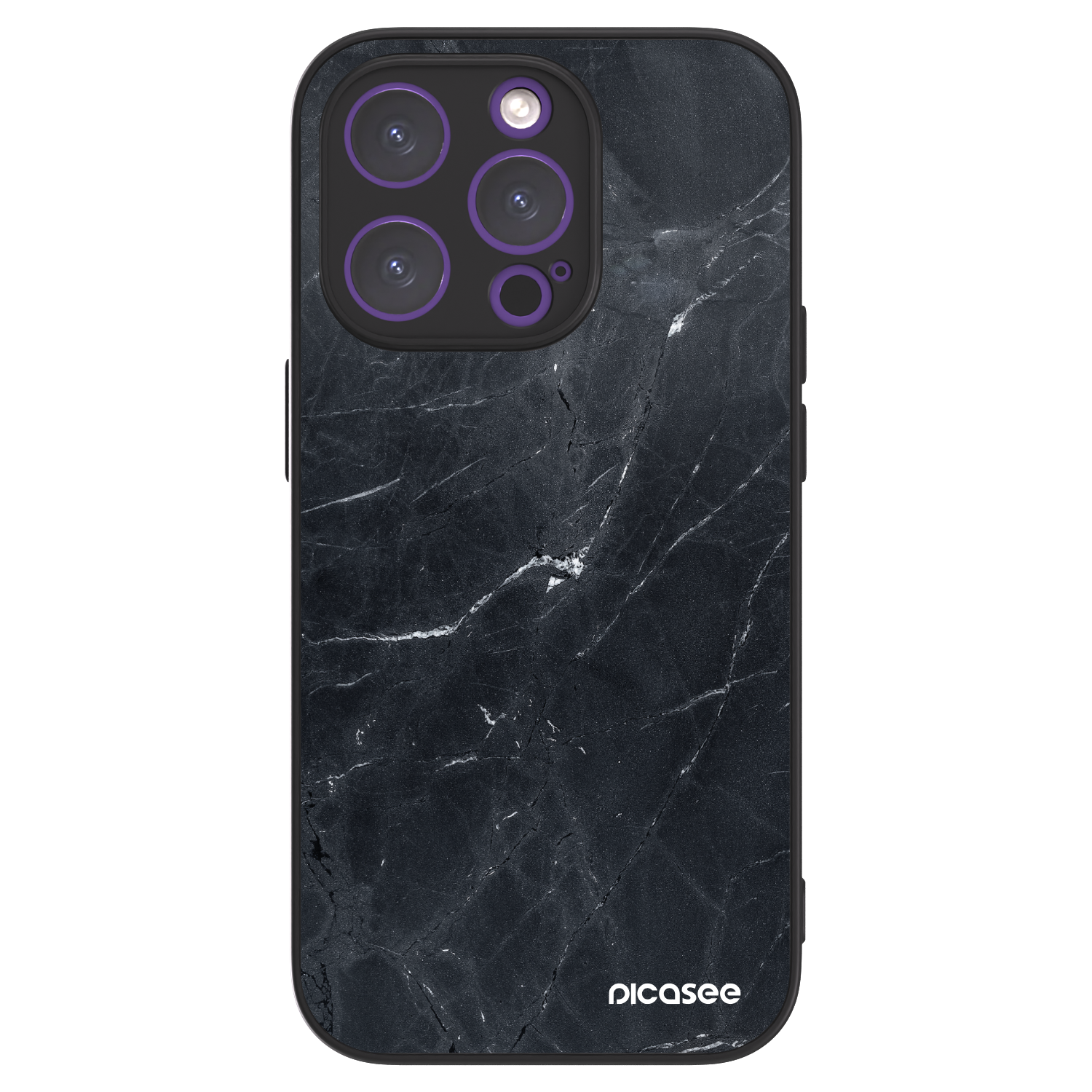 Picasee ULTIMATE CASE MagSafe für Apple iPhone 14 Pro - Black marble