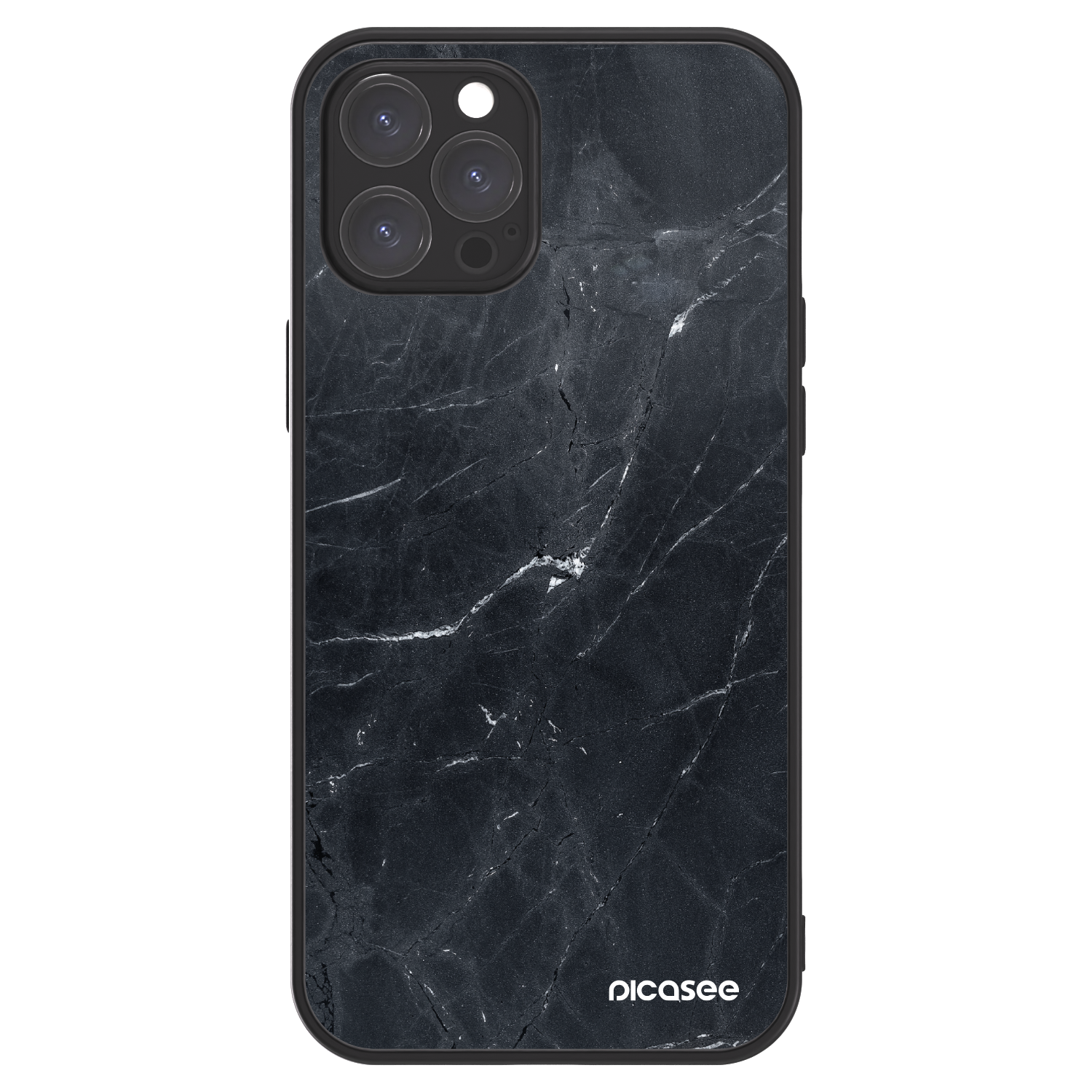 Picasee ULTIMATE CASE MagSafe für Apple iPhone 12 Pro Max - Black marble
