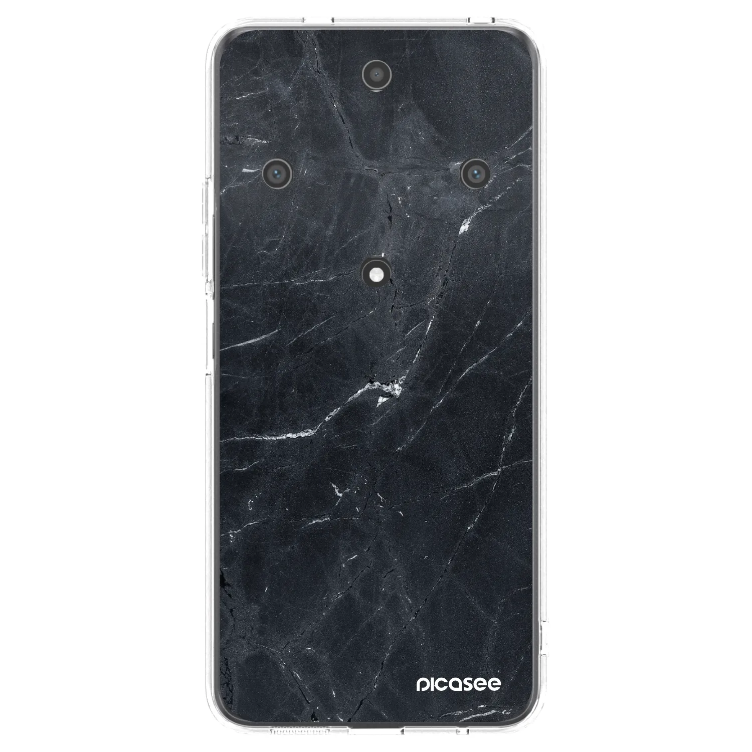 Picasee Honor Magic5 Lite 5G Hülle - Transparentes Silikon - Black marble