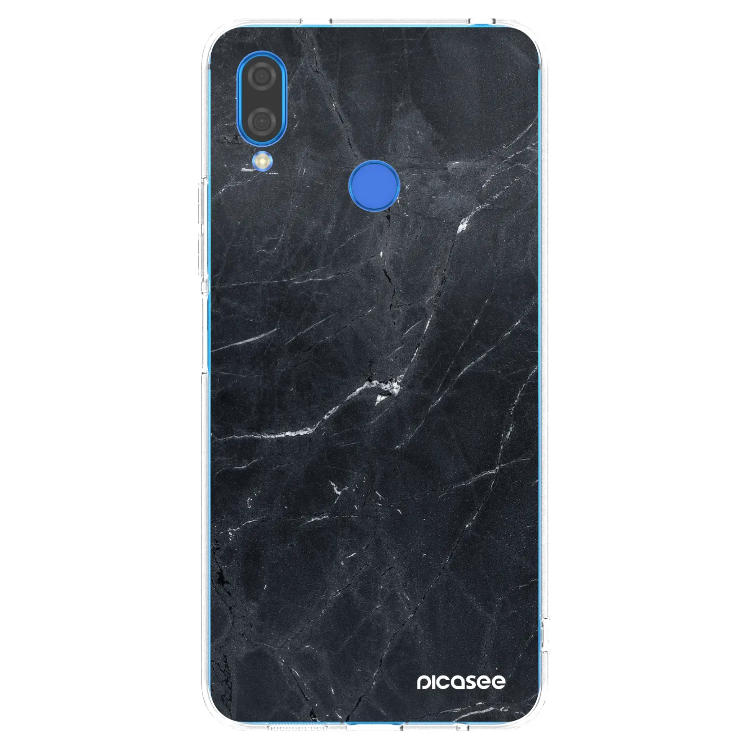 Picasee Huawei Nova 3 Hülle - Transparentes Silikon - Black marble