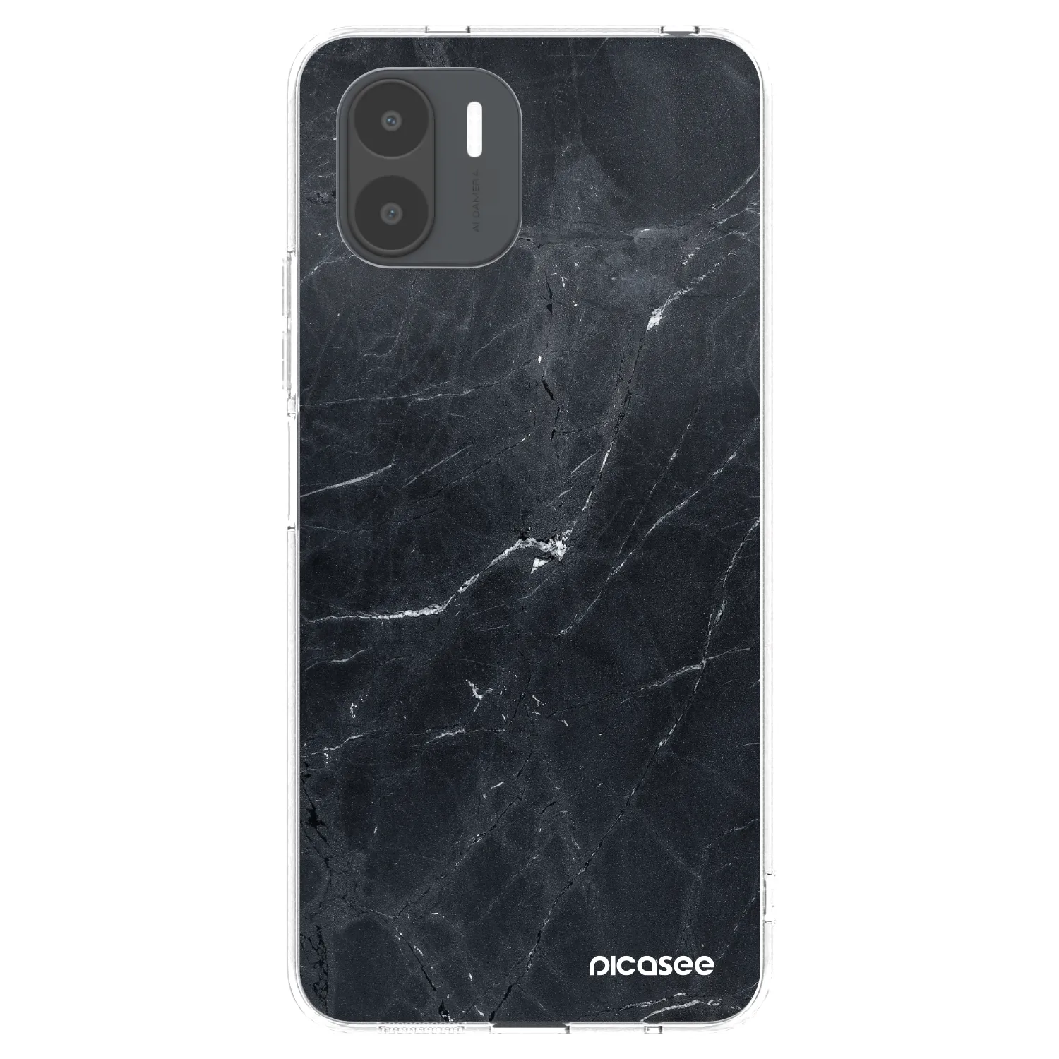 Picasee Xiaomi Redmi A2 Hülle - Transparentes Silikon - Black marble
