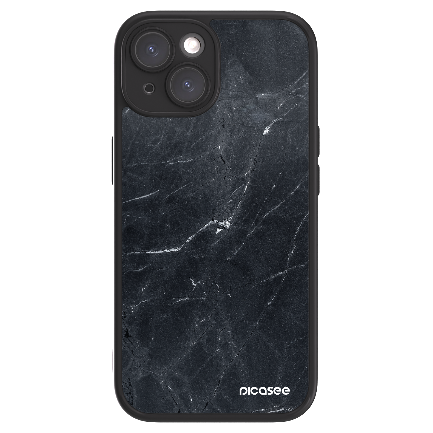 Picasee ULTIMATE CASE für Apple iPhone 15 - Black marble