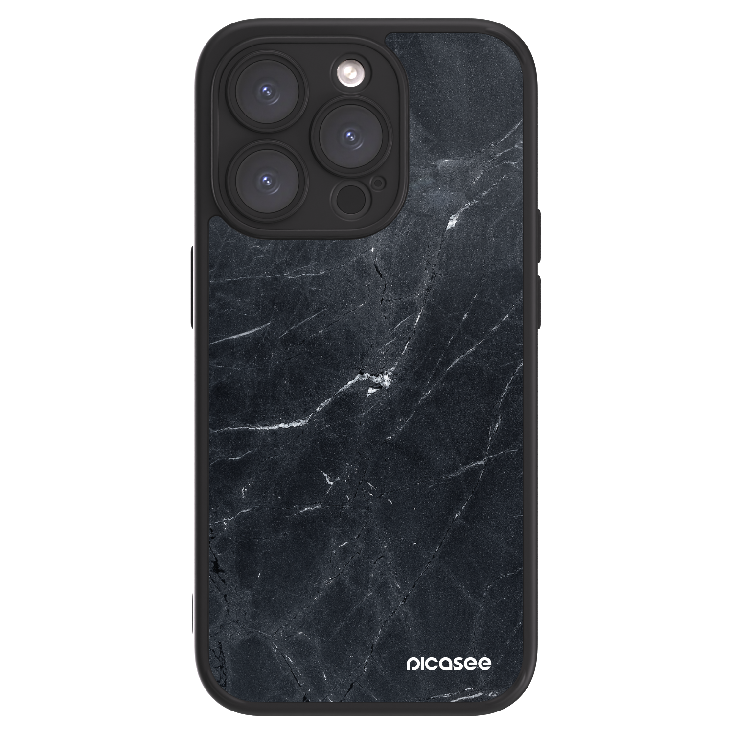 Picasee ULTIMATE CASE für Apple iPhone 15 Pro - Black marble