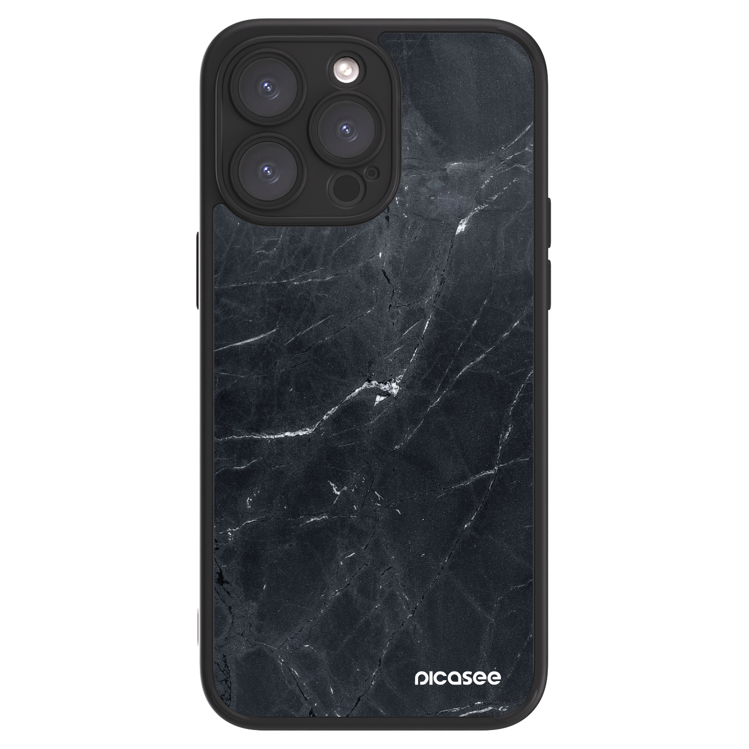 Picasee ULTIMATE CASE für Apple iPhone 15 Pro Max - Black marble