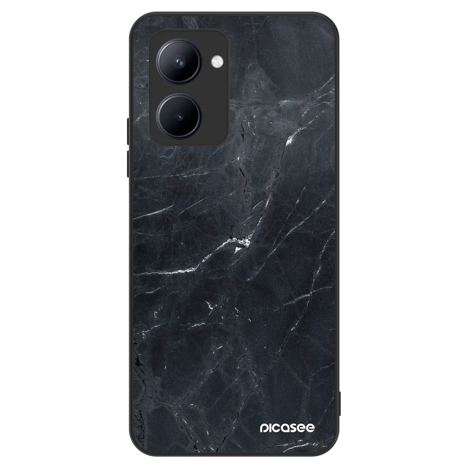 Picasee ULTIMATE CASE für Realme C33 (2023) - Black marble