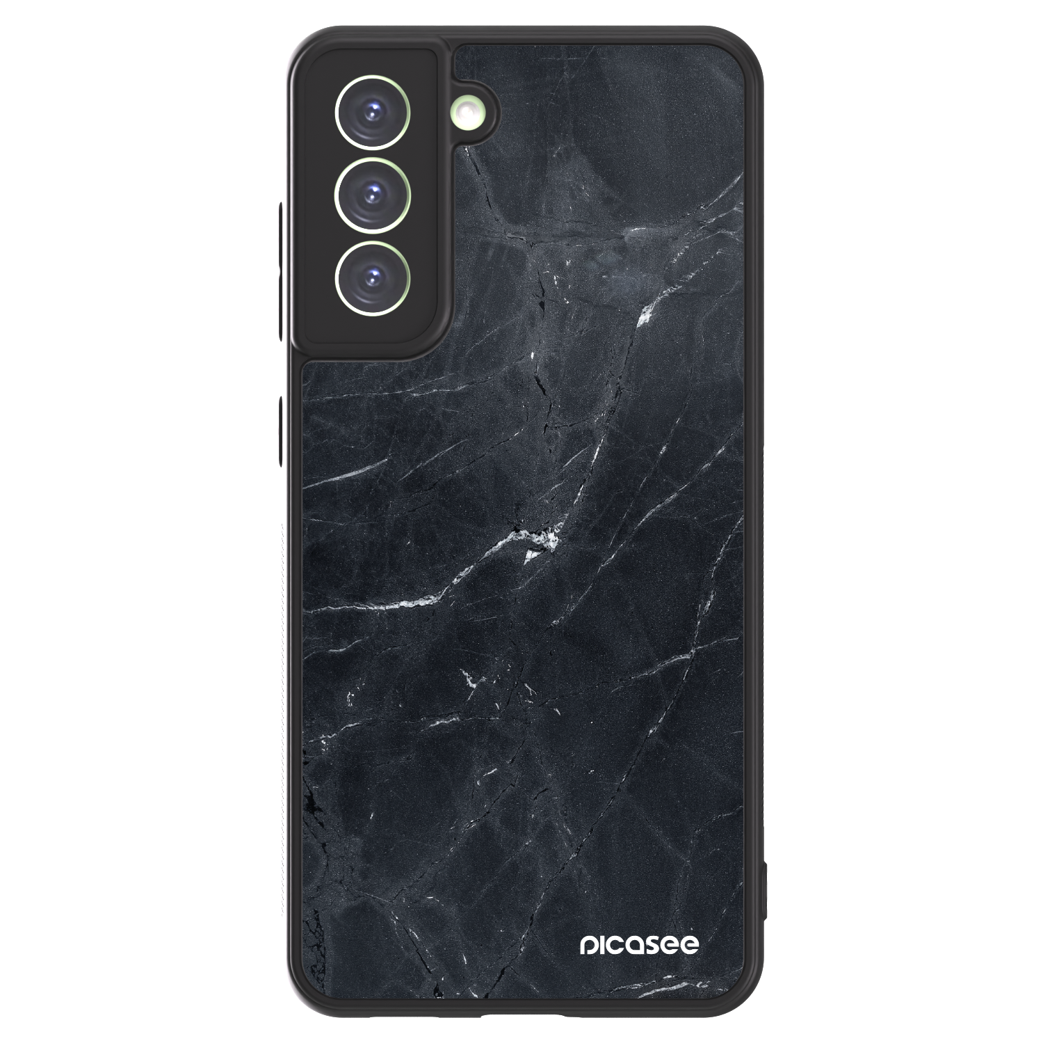 Picasee ULTIMATE CASE PowerShare für Samsung Galaxy S21 FE 5G - Black marble
