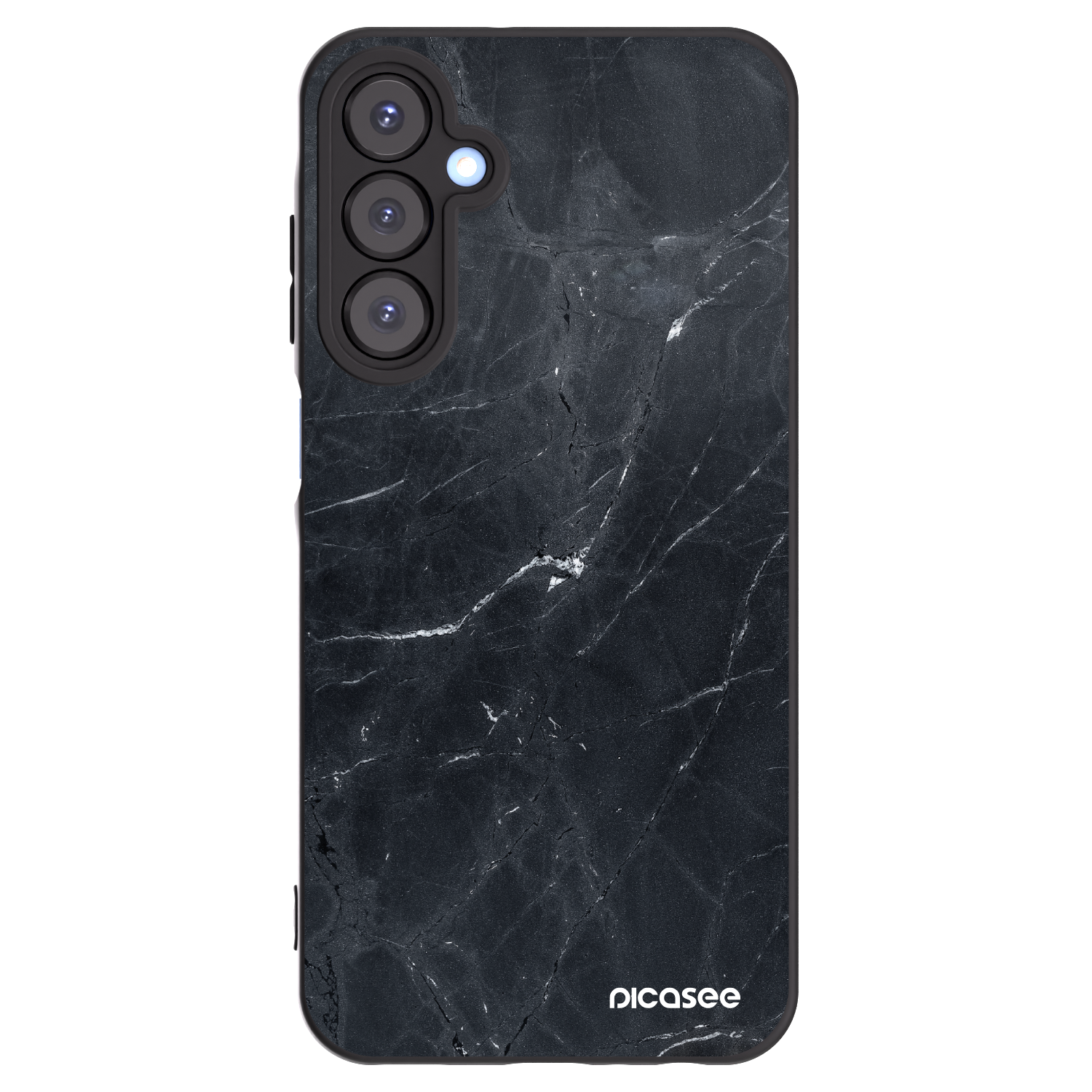 Picasee Samsung Galaxy A25 A256B 5G Hülle - Schwarzes Silikon - Black marble