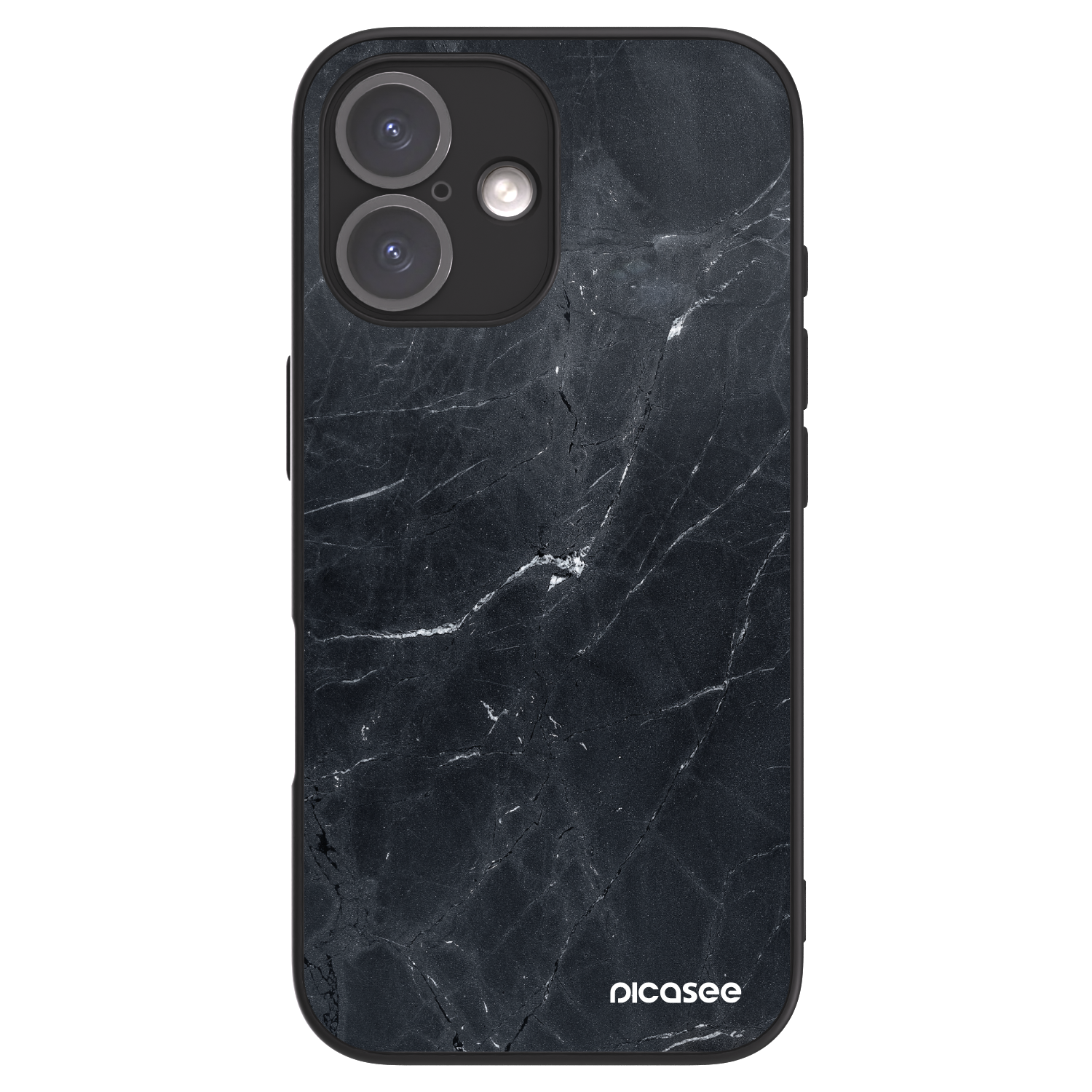 Picasee ULTIMATE CASE für Apple iPhone 16 - Black marble
