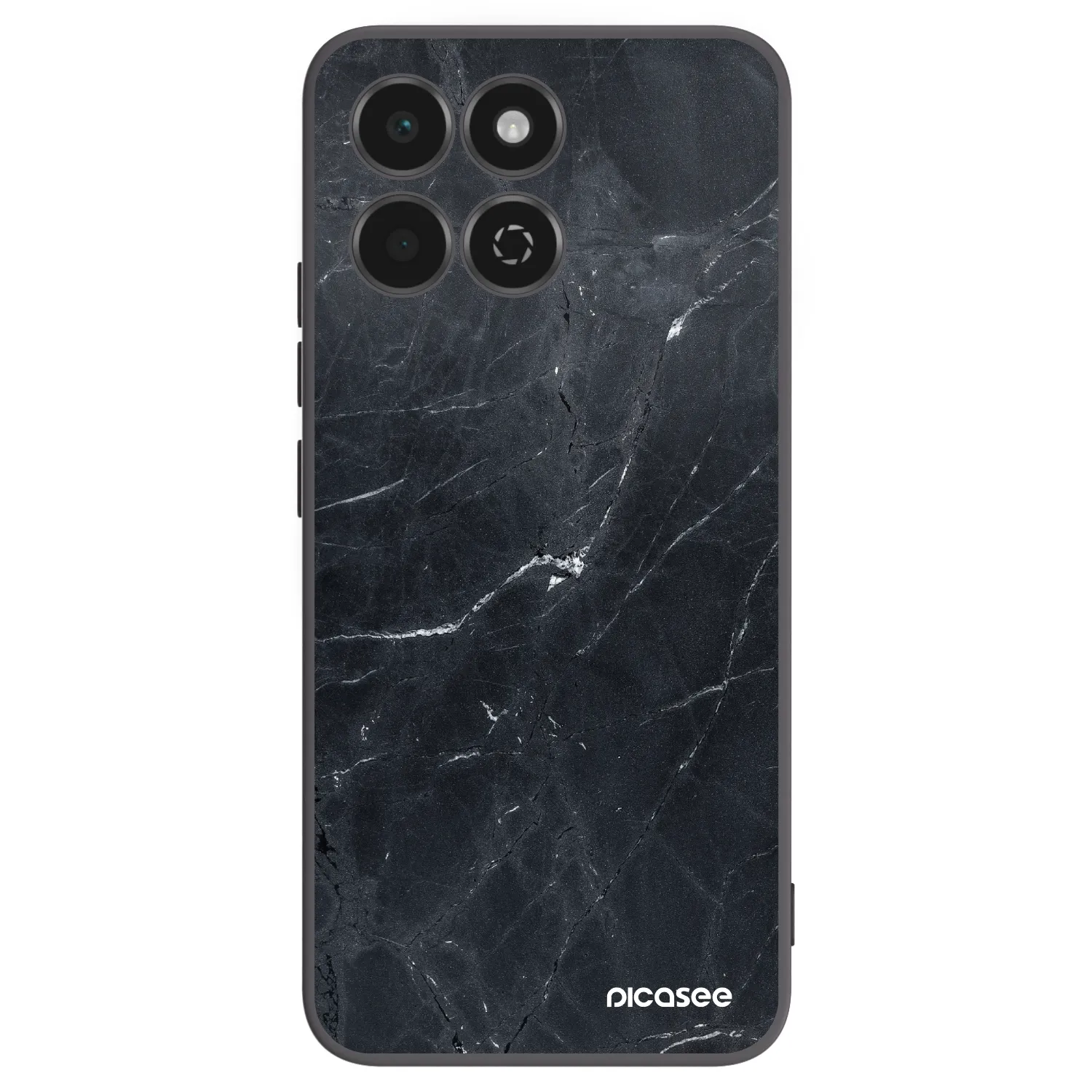 Picasee Honor 200 Smart 5G Hülle - Schwarzes Silikon - Black marble
