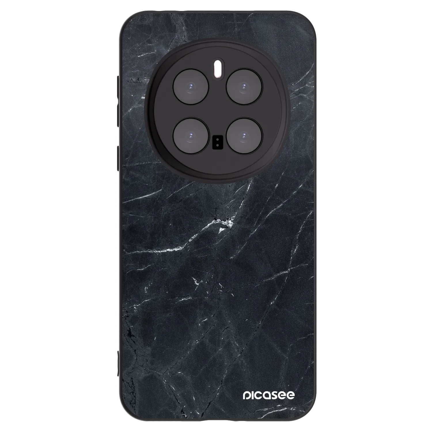 Picasee Honor Magic7 Pro 5G Hülle - Schwarzes Silikon - Black marble