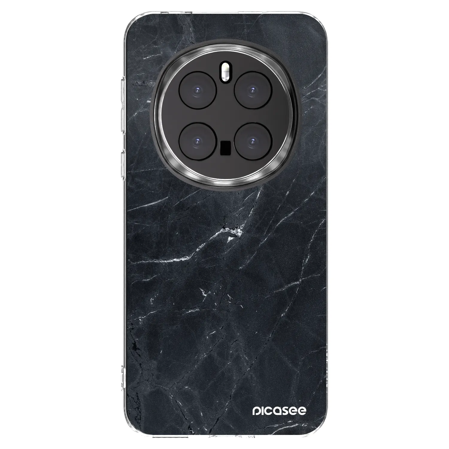 Picasee Honor Magic7 Pro 5G Hülle - Transparentes Silikon - Black marble