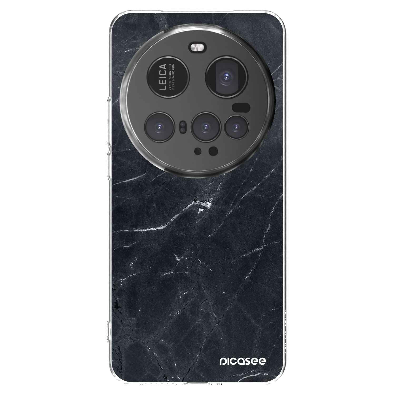 Picasee Xiaomi 15 Ultra Hülle - Transparentes Silikon - Black marble