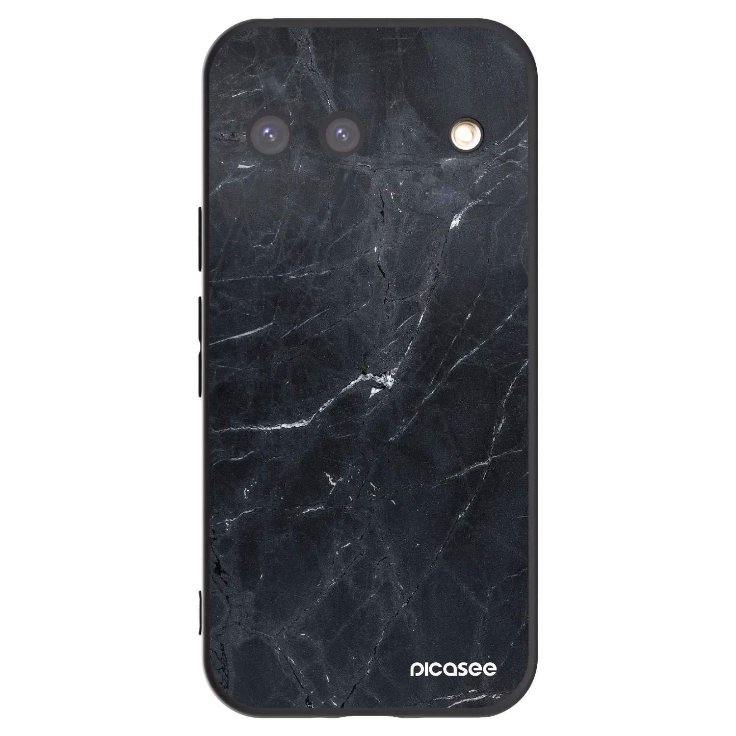 Picasee Google Pixel 9 Hülle - Schwarzes Silikon - Black marble