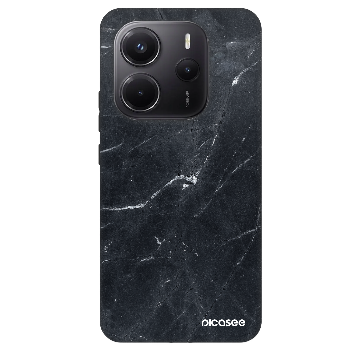 Picasee Fashion Case für Xiaomi Redmi Note 14 5G - Black marble