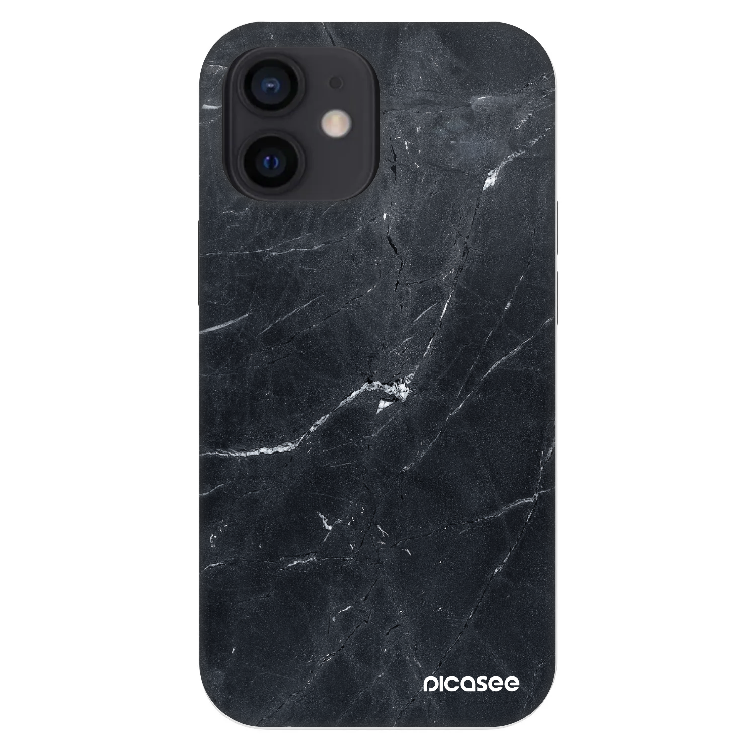 Picasee Fashion Case für Apple iPhone 12 mini - Black marble