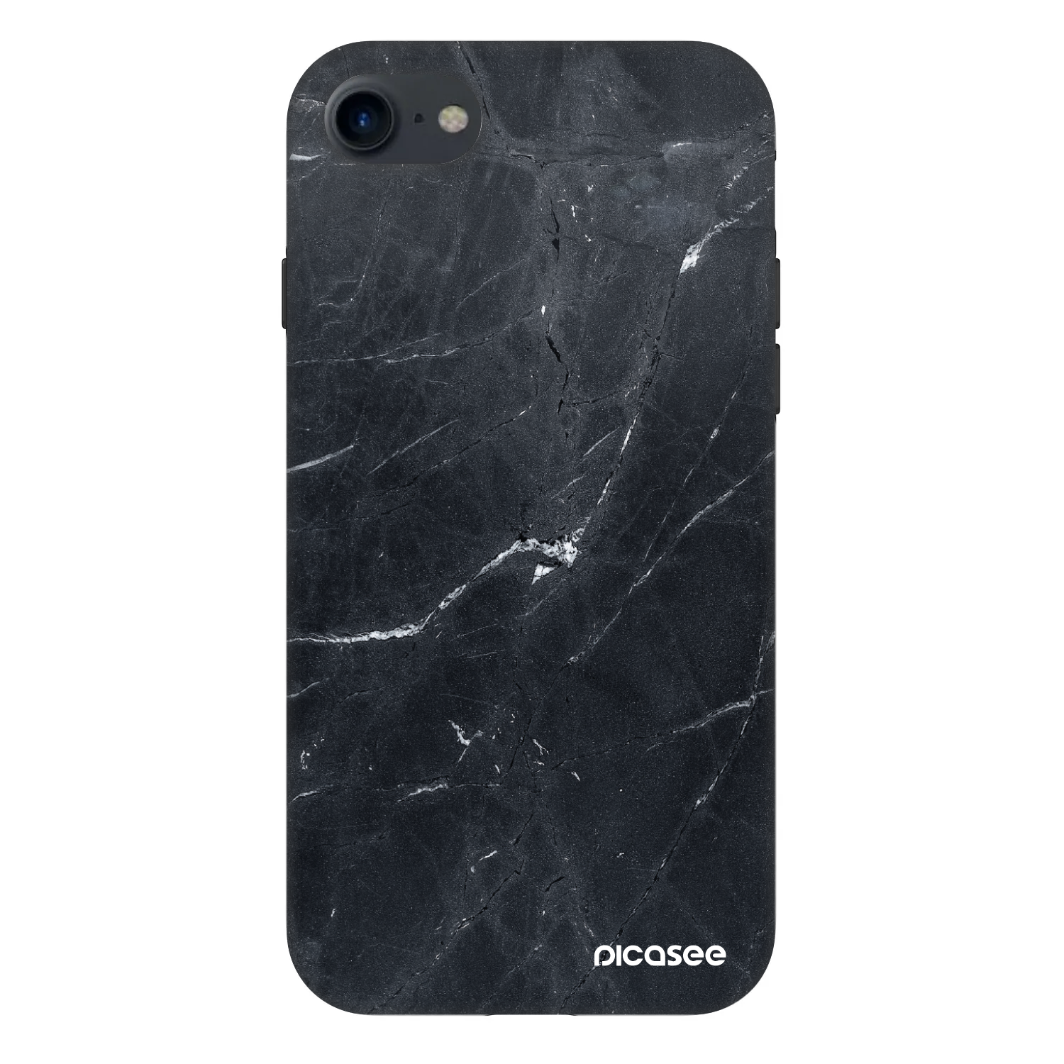 Picasee Fashion Case für Apple iPhone SE 2020 - Black marble