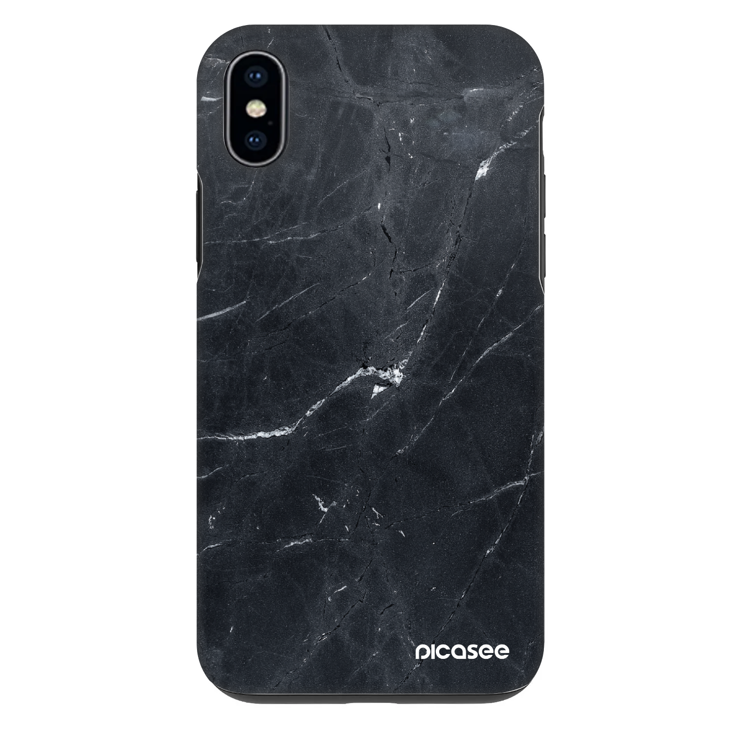 Picasee Fashion Case für Apple iPhone XS Max - Black marble