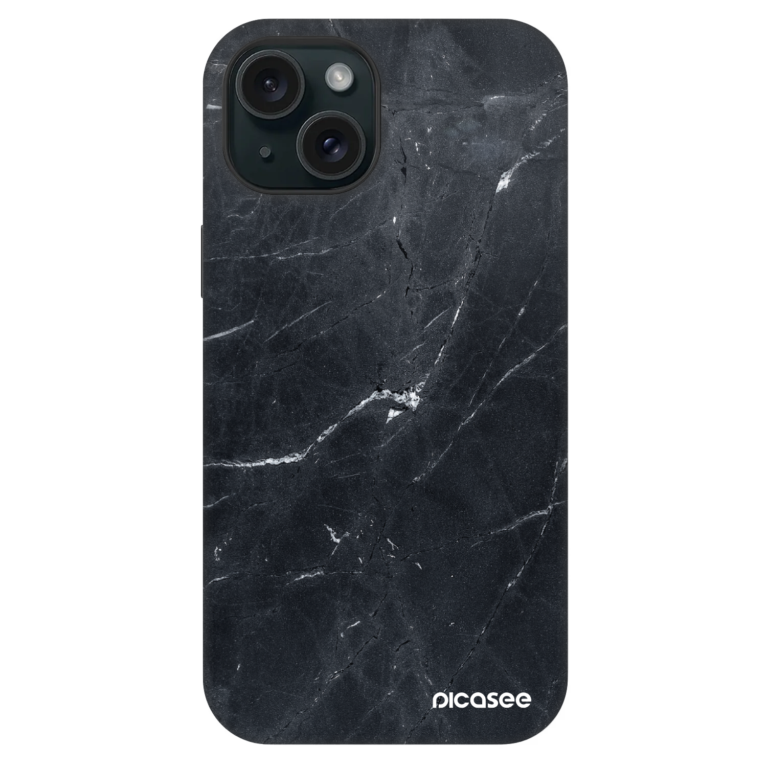 Picasee Fashion Case MagSafe für Apple iPhone 15 - Black marble