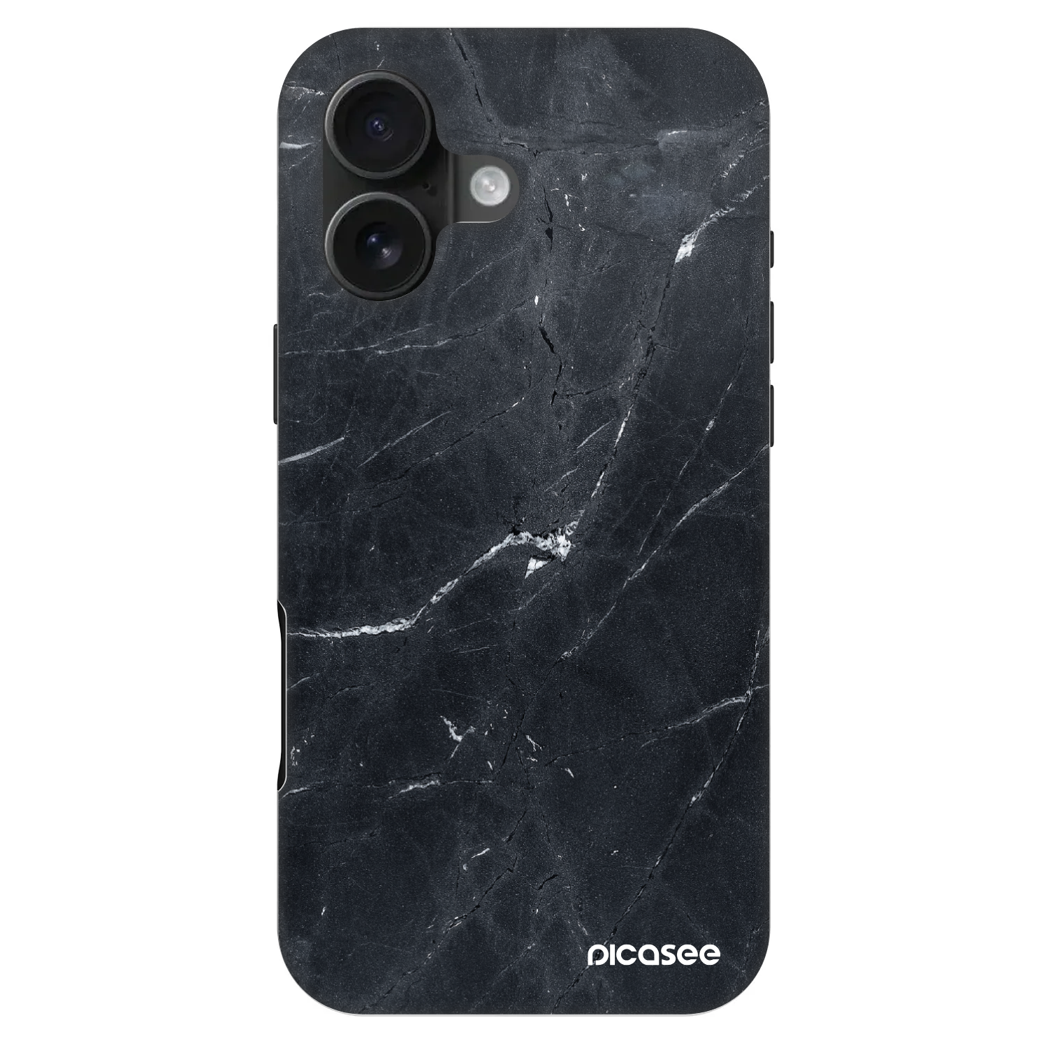 Picasee Fashion Case MagSafe für Apple iPhone 16 - Black marble