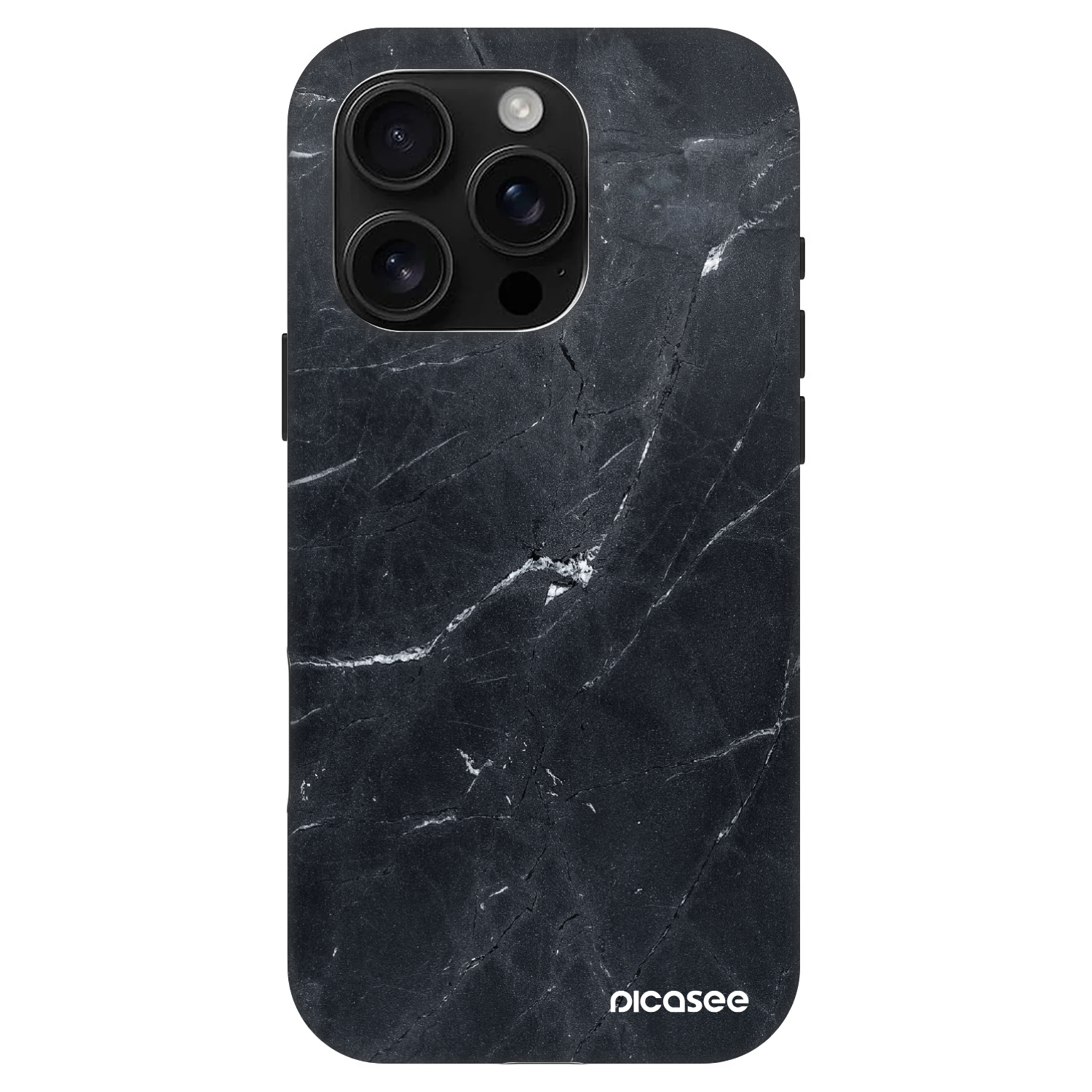 Picasee Fashion Case MagSafe für Apple iPhone 16 Pro - Black marble