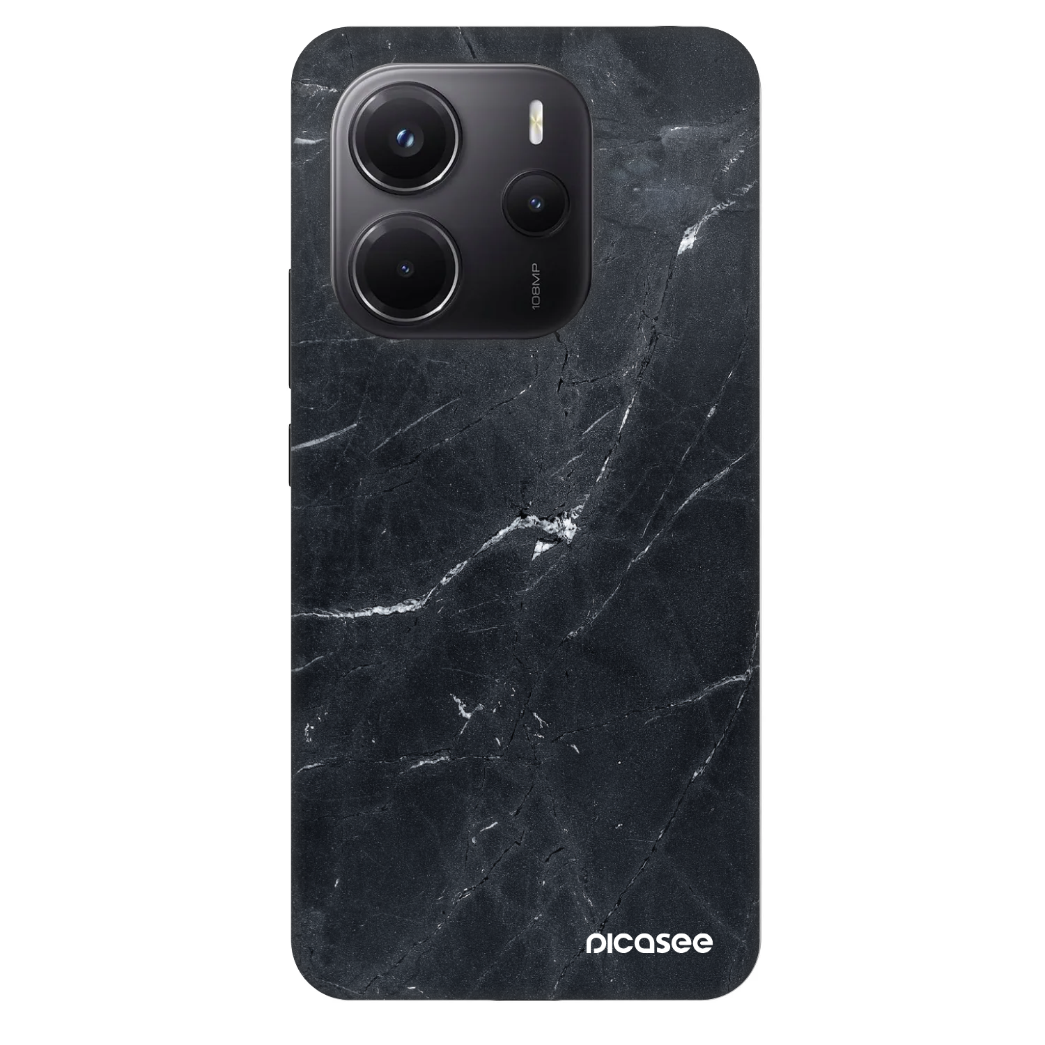 Picasee Fashion Case für Xiaomi Redmi Note 14 4G - Black marble