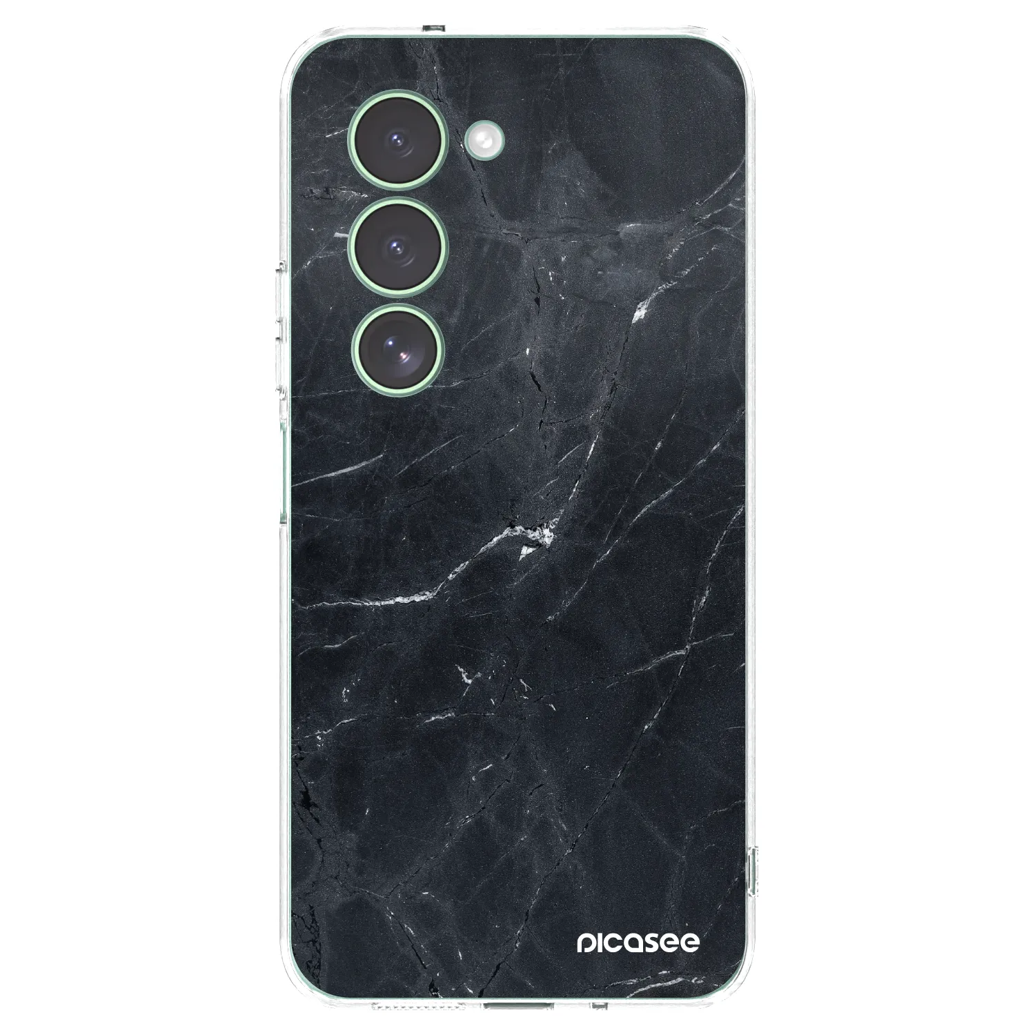 Picasee Xiaomi Redmi 15 5G Hülle - Transparentes Silikon - Black marble