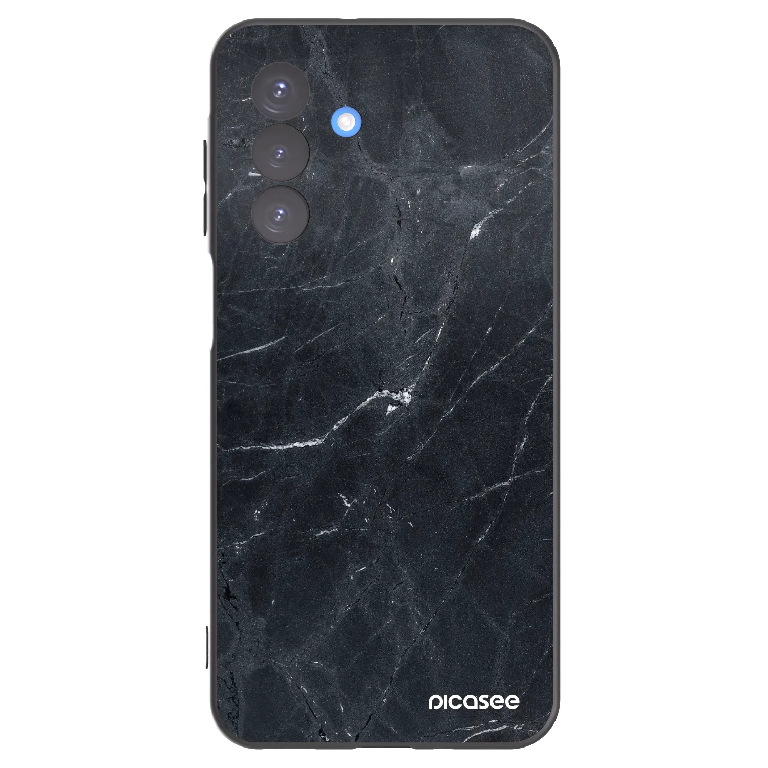 Picasee Samsung Galaxy A17 5G Hülle - Schwarzes Silikon - Black marble