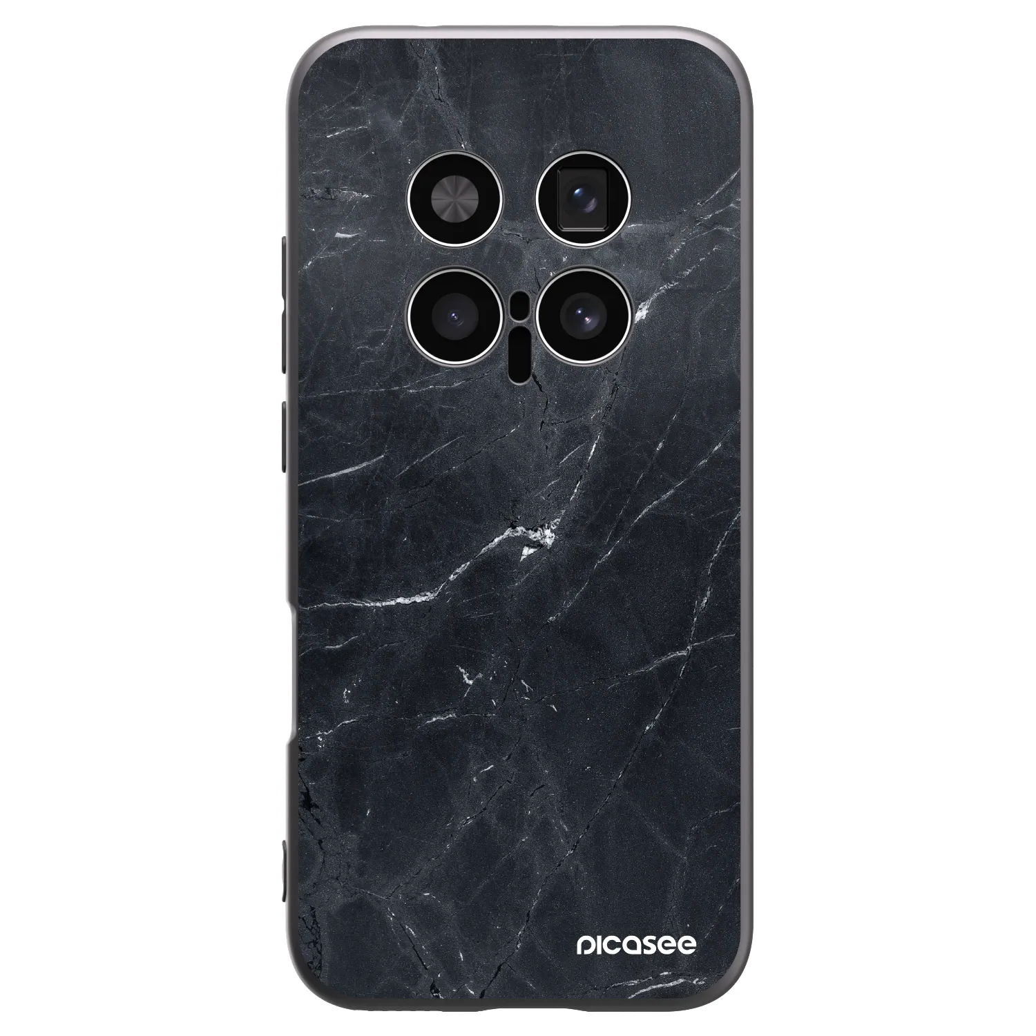 Picasee Honor Magic8 Pro 5G Hülle - Schwarzes Silikon - Black marble