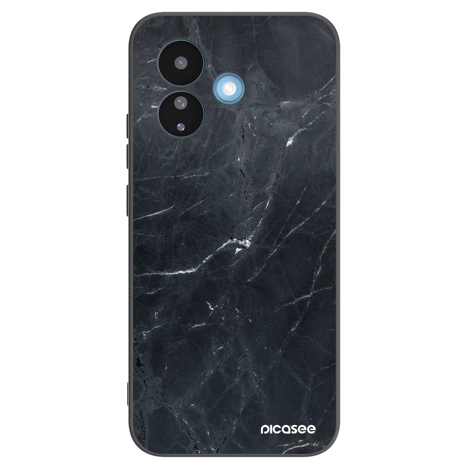 Picasee Xiaomi Redmi Note 17 Pro 5G Hülle - Schwarzes Silikon - Black marble