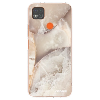 Picasee Xiaomi Redmi 9C Hülle - Transparentes Silikon - Cream marble