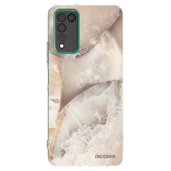 Picasee Honor 10X Lite Hülle - Transparentes Silikon - Cream marble