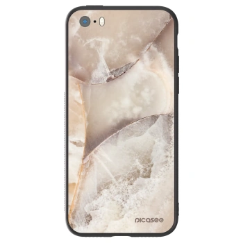 Hülle für Apple iPhone 5/5S/SE - Cream marble