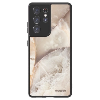 Hülle für Samsung Galaxy S21 Ultra 5G G998B - Cream marble