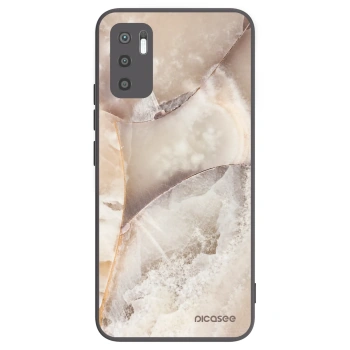 Picasee Xiaomi Redmi Note 10 5G Hülle - Schwarzes Silikon - Cream marble