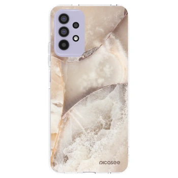 Picasee Samsung Galaxy A32 4G SM-A325F Hülle - Transparentes Silikon - Cream marble