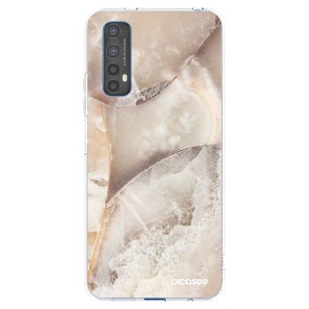 Picasee Realme 7 Hülle - Transparentes Silikon - Cream marble