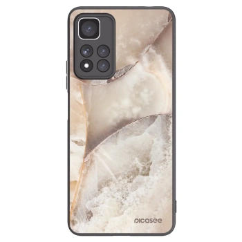 Picasee Xiaomi Redmi Note 11 Pro+ 5G Hülle - Schwarzes Silikon - Cream marble