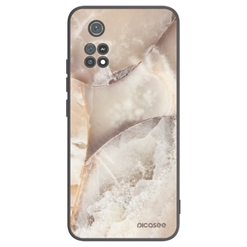 Picasee Xiaomi Poco M4 Pro Hülle - Schwarzes Silikon - Cream marble