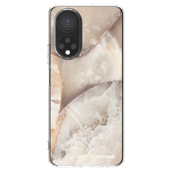 Picasee Honor X7 Hülle - Transparentes Silikon - Cream marble