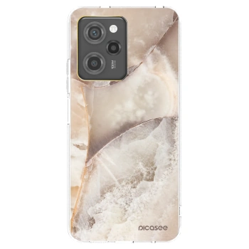 Picasee Xiaomi Poco X5 Pro Hülle - Schwarzes Silikon - Cream marble