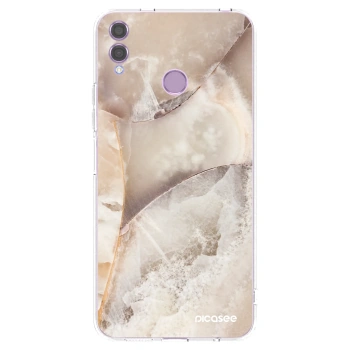Picasee Honor 8X Hülle - Transparentes Silikon - Cream marble