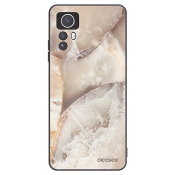 Picasee Xiaomi Redmi Note 12S Hülle - Schwarzes Silikon - Cream marble