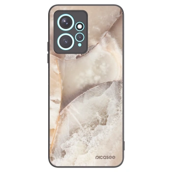 Picasee Xiaomi Redmi Note 12 4G Hülle - Schwarzes Silikon - Cream marble