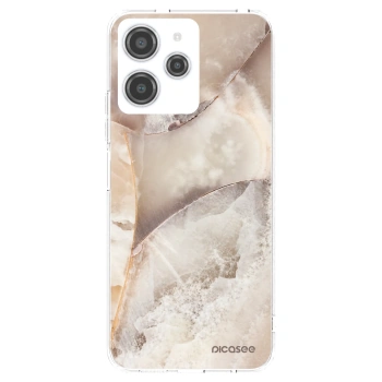 Picasee Xiaomi Redmi 12 4G Hülle - Transparentes Silikon - Cream marble