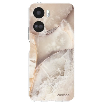 Picasee Honor 90 Lite 5G Hülle - Transparentes Silikon - Cream marble